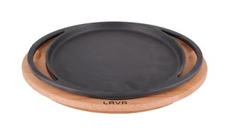 Купити Сковорода Lava чугунная 20 см на деревянной подставке (LV ECO Y PZ 20 K4)