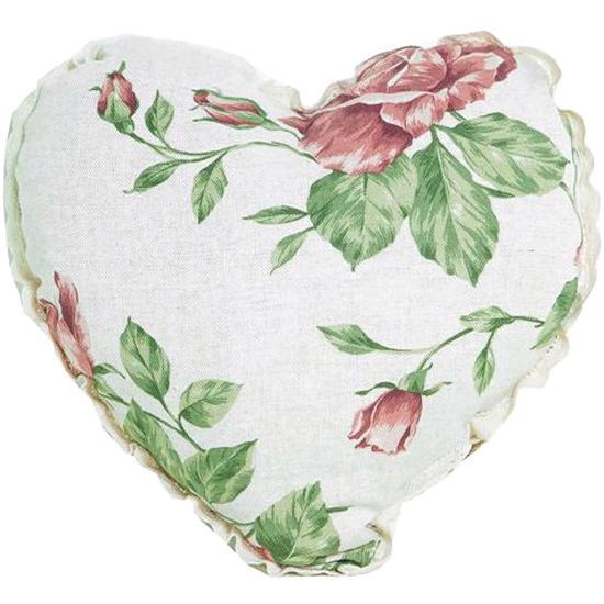 Купити Подушка сердце "large pink Rose" Прованс (10285)