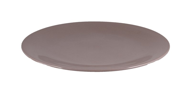 Купити Тарелка обеденная коричневая глянец 25 см. KERAMIKA (PT040025F595A0000000ASD4)