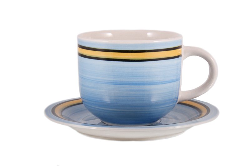 Купити Чашка с блюдцем 350ml Blue rainbow PDL /48 (81128010)