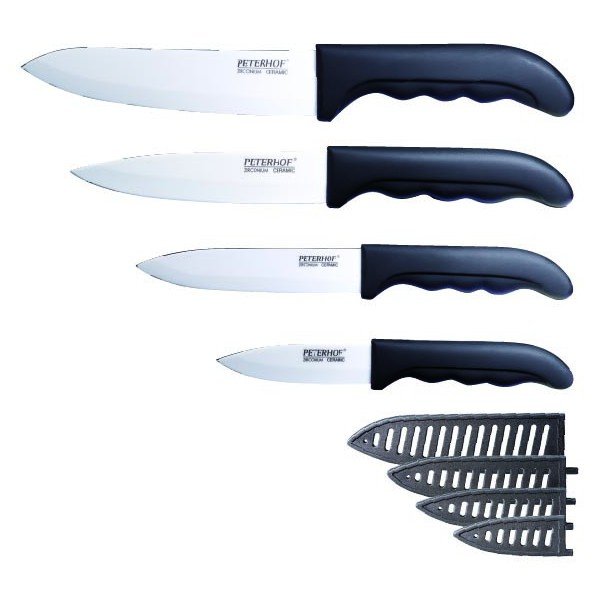 Купити Набор керамических ножей 4пр. Peterhof (PH22346)