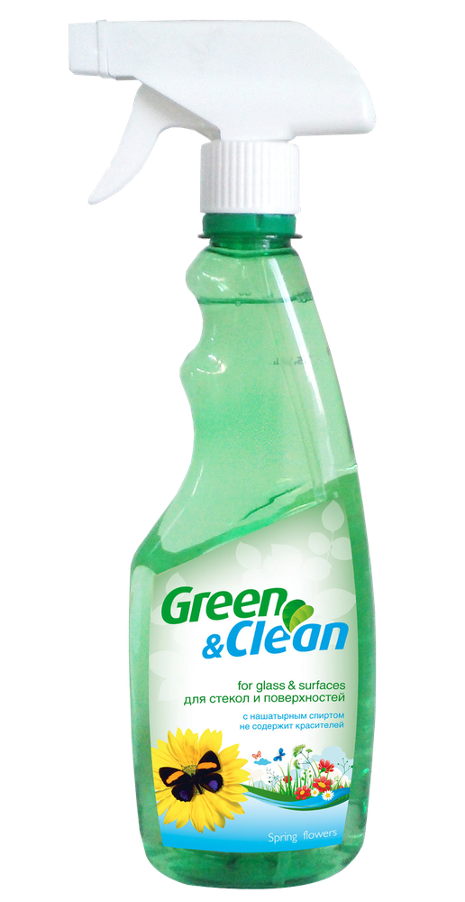 Купити Средство для мытья стёкол и других поверхностей весенний букет 500 мл Green Clean (тригер) (GCgl00669)