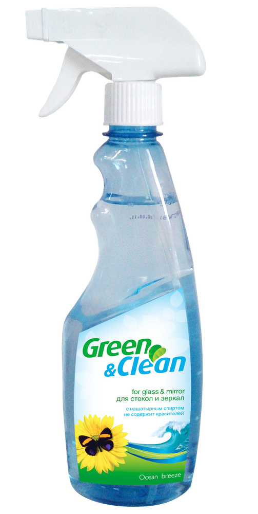 Купити Средство для мытья стёкол и других поверхностей океанический бриз 500 мл Green Clean (тригер) (GCgl00652)