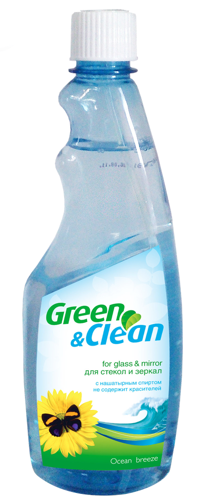 Купити Средство для мытья стёкол и других поверхностей океанический бриз 500 мл (запаска) Green Clean (GCgl00676)