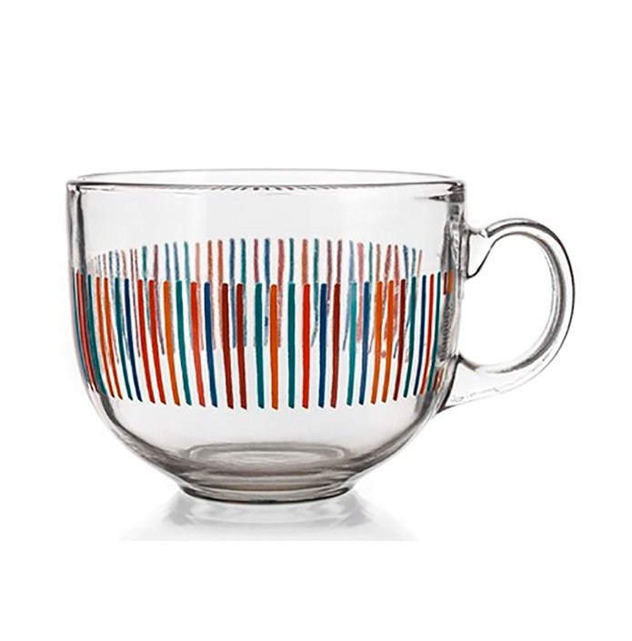 Купити Чашка стеклянная 435мл Malaga Stripes Banquet (04207002)