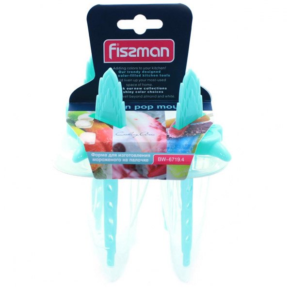 Купити Формочки для мороженого 4 шт. (пластик) FISSMAN (BW-6719.4)