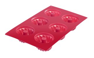 Купити Форма WESTMARK силикон красная для 6 кексов (W30162270)
