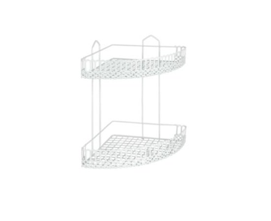 Купити Полка Metaltex Rialto для ванной 25х25х35 см белое пластиковое покрытие (453702)