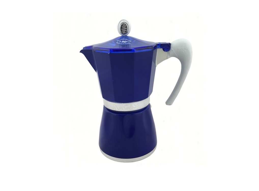 Купити Гейзерная кофеварка GAT BELLA синяя на 6 чашек (103806 синя)   