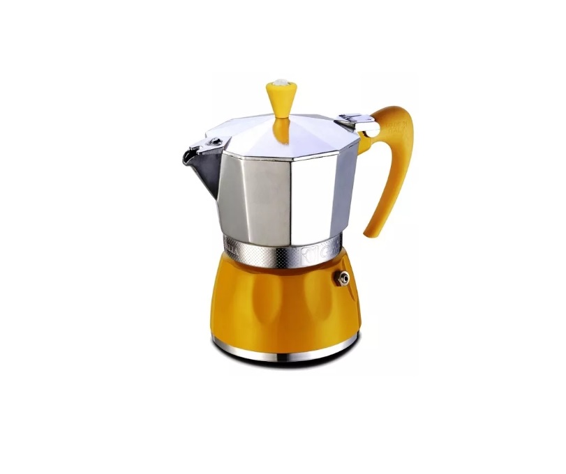 Купити Гейзерная кофеварка GAT DELIZIA желтая на 9 чашек (100009 жовта) 