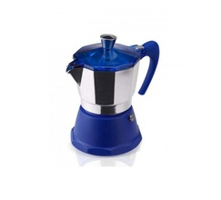 Купить Гейзерная кофеварка GAT FANTASIA синяя на 6 чашек (106006 синя)  
