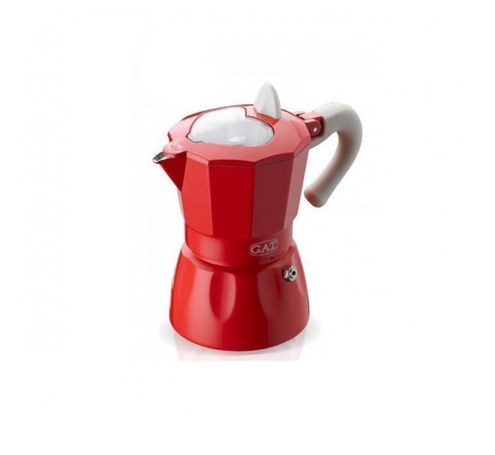 Купити Гейзерная кофеварка GAT ROSSANA красная на 2 чашки (103102 червона)   