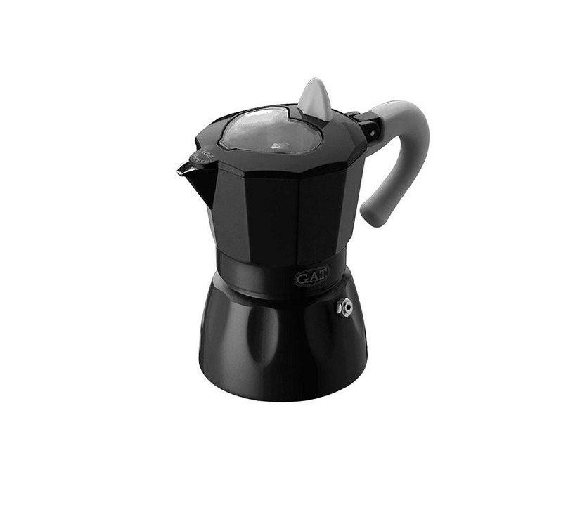 Купити Гейзерная кофеварка черная на 6 чашек ROSSANA GAT (103106 чорна)