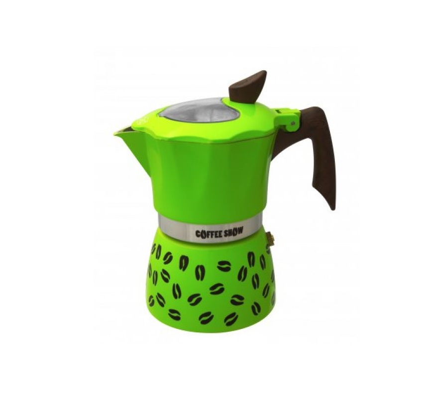 Купити Гейзерная кофеварка GAT COFFEE SHOW зеленая на 3 чашки (104603 зелена)