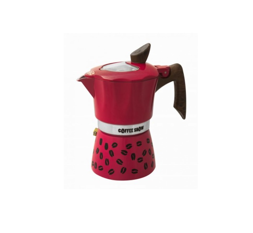 Купити Гейзерная кофеварка GAT COFFEE SHOW малиновая на 3 чашки (104603 малинова) 