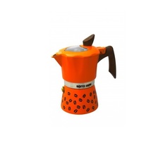 Купить Гейзерная кофеварка GAT COFFEE SHOW оранжевая на 6 чашек (104606 помаранч)  