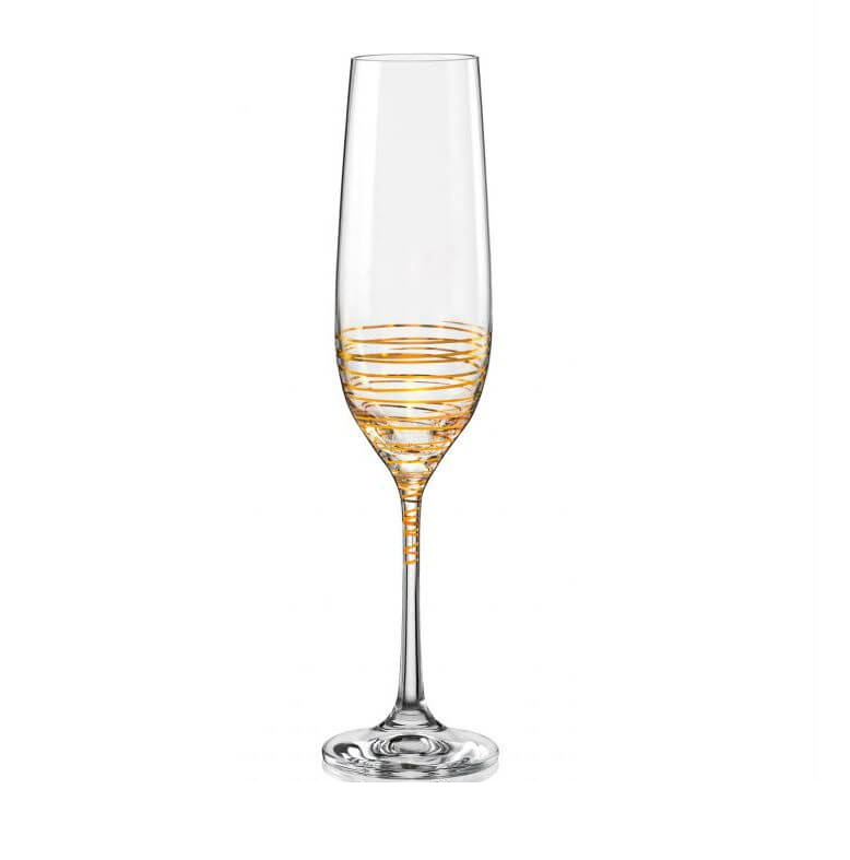 Купити Бокалы Bohemia Viola (Spiral) 190 мл для шампанского 2 шт (40729/190/M8441/2)