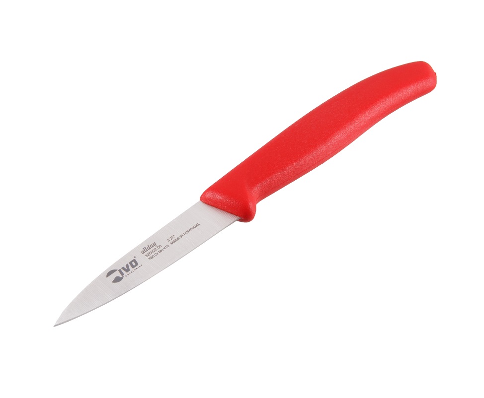 Купити Нож IVO для чистки овощей 7,5 см красный (325022.08.09)