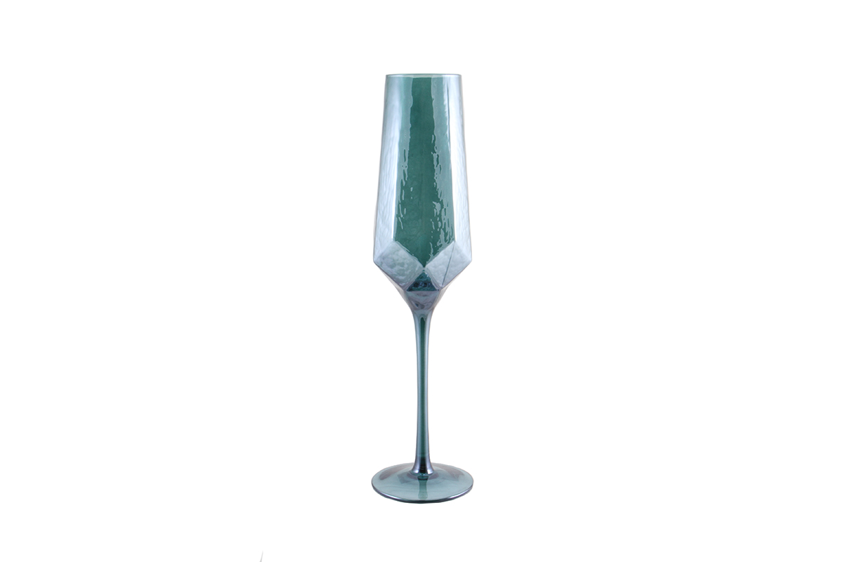 Купити Бокал OLENS для шампанского Зеркальная бирюза 200 мл (374017-1)