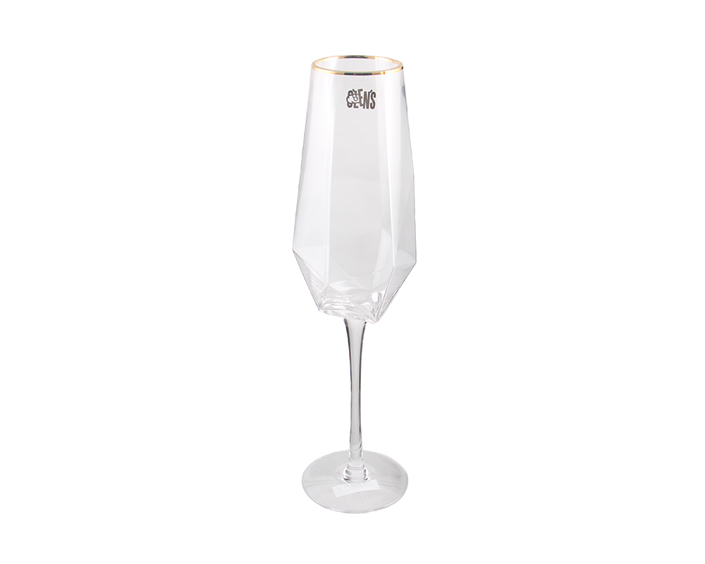 Купити Бокал OLENS для шампанского Прозрачный бриллиант 350 мл (XD01-1)