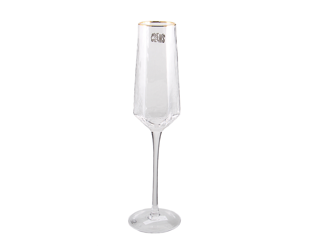 Купити Бокал OLENS для шампанского Прозрачная бирюза 250 мл (FD001-1)