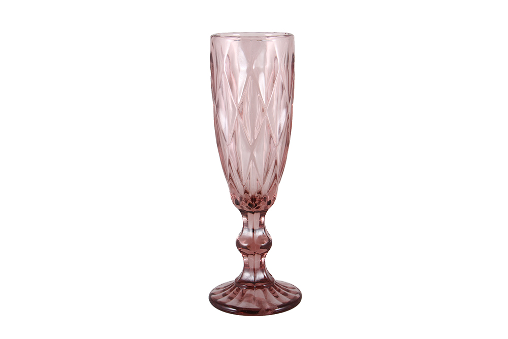 Купити Бокал OLENS Изумруд для шампанского 150 мл розовый (34215-5-3)