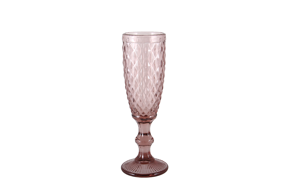 Купити Бокал OLENS Изумруд 2 для шампанского 150 мл розовый (34215-12-3)
