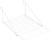 Купити Сушилка METALTEX BREDA для белья 52x28х50-69 см белое пластиковое покрытие (406800)		