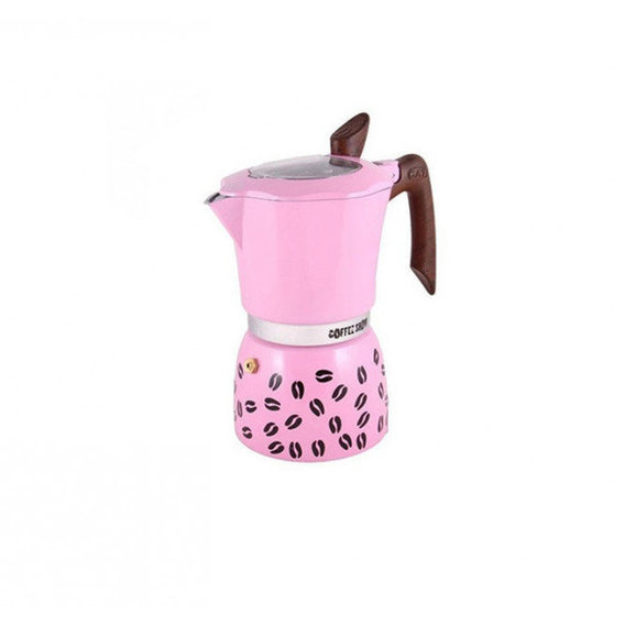 Купити Гейзерная кофеваркана GAT 2 чашки COFFEE SHOW розовая (104602 рожева)