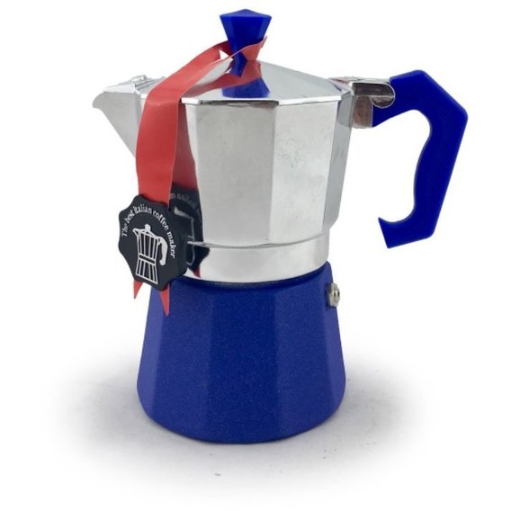 Купити Гейзерная кофеварка GAT синяя на 6 чашек LEDYORO COLOR GAT (103006 синя)