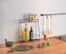 Купити Полка кухонная 33х12х42 см чорная, покрытие Touch-Therm BALSAMICO-ROLL LAVA METALTEX (360855)